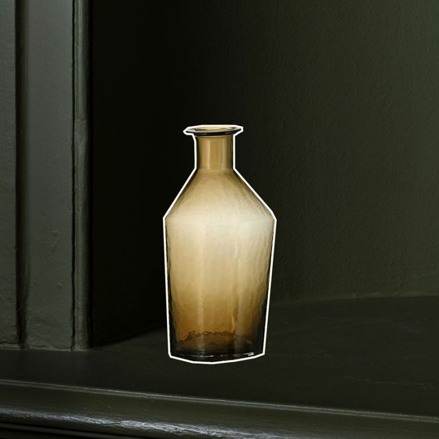 Deco & Lifestyle 1552 NKUKU Vases | Vase En Verre Zaani - Marron Cafe