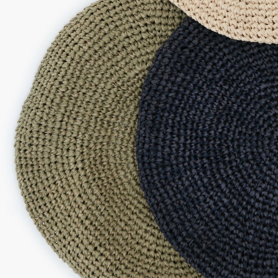 Mode Femme KARAKORAM Chapeaux & Bobs | Karakoram - Beret En Crochet - Kaki