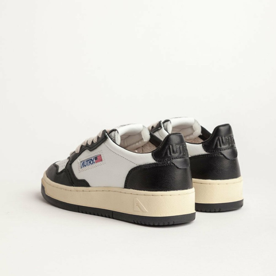 Mode Femme Autry Baskets | Autry - Baskets Medalist Low Wom Bicolore - Noir