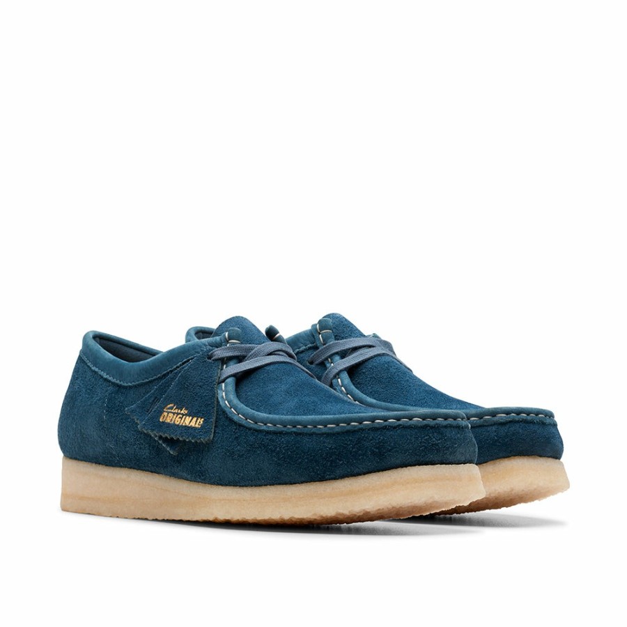 Mode Homme CLARKS Derbies | Clarks - Wallabee - Bleu