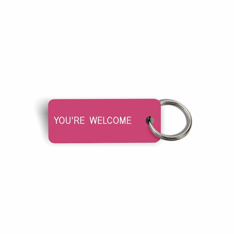 Mode Femme Various Keytags Porte Cles | Merci X Various Keytags - Porte-Cle "You'Re Welcome" - Rose