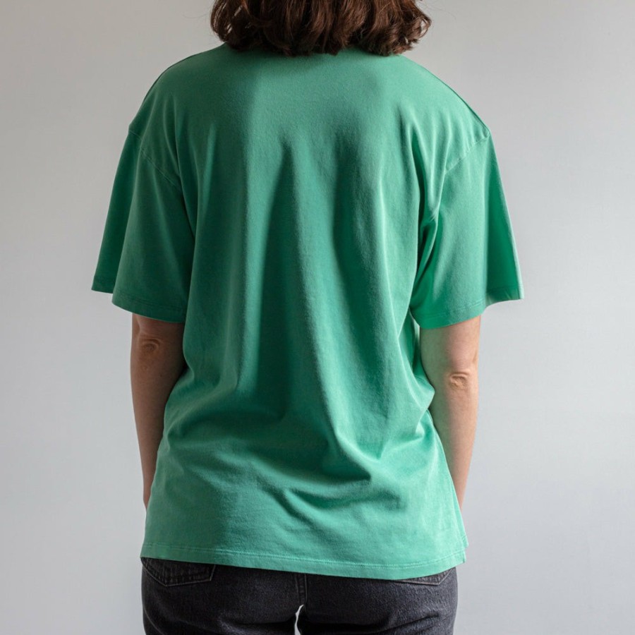 Mode Femme Brewster T-Shirts | Brewster - T-Shirt Bonjour - Vert