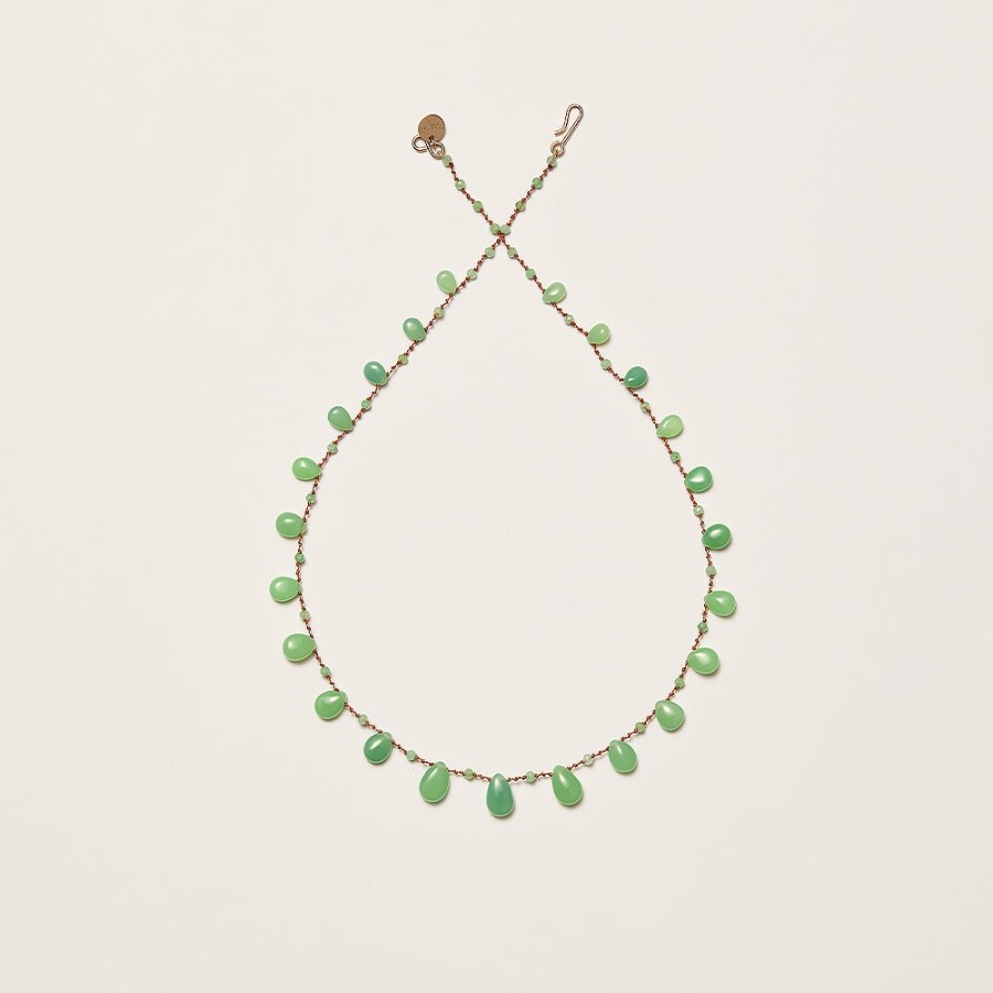 Mode Femme Ivarene Colliers | Ivarene - Collier Evergreen Drop & Beads - Vert