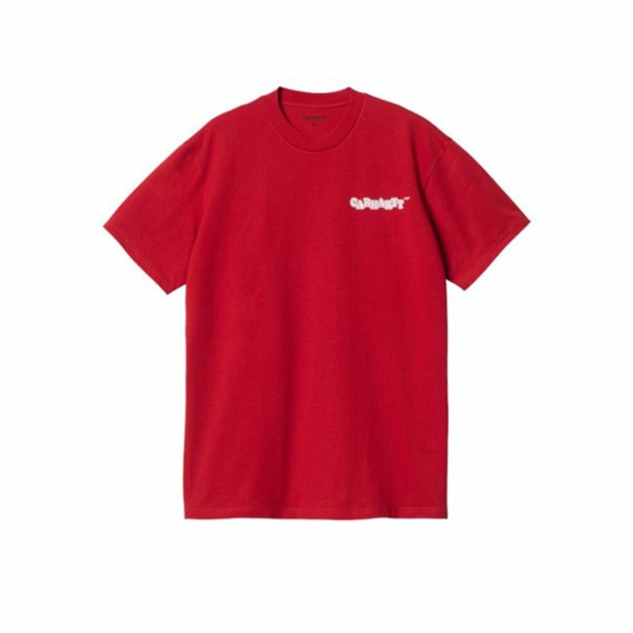 Mode Homme Carhartt WIP T-Shirts | Carhartt Wip - T-Shirt Fast Food - Rouge