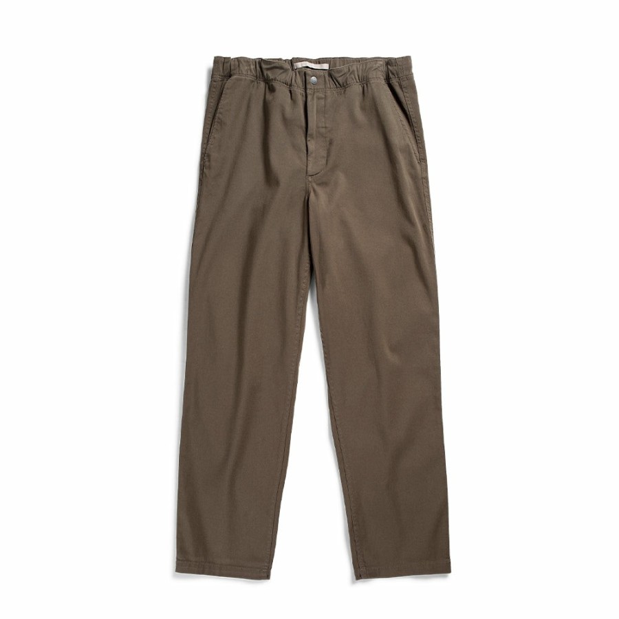 Mode Homme Norse Projects Pantalons | Norse Projects - Pantalon Ezra Stretch - Kaki