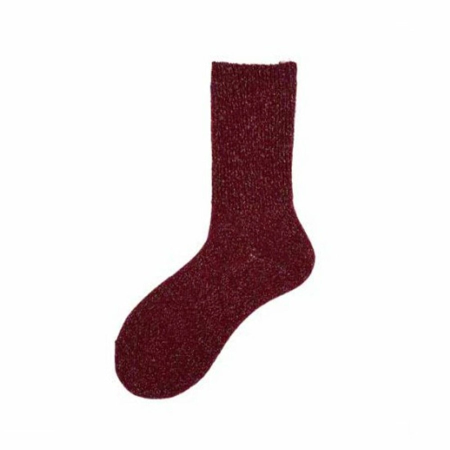 Mode Femme Alto Milano Chaussettes | Alto Milano - Chaussettes Kaylie - Rouge