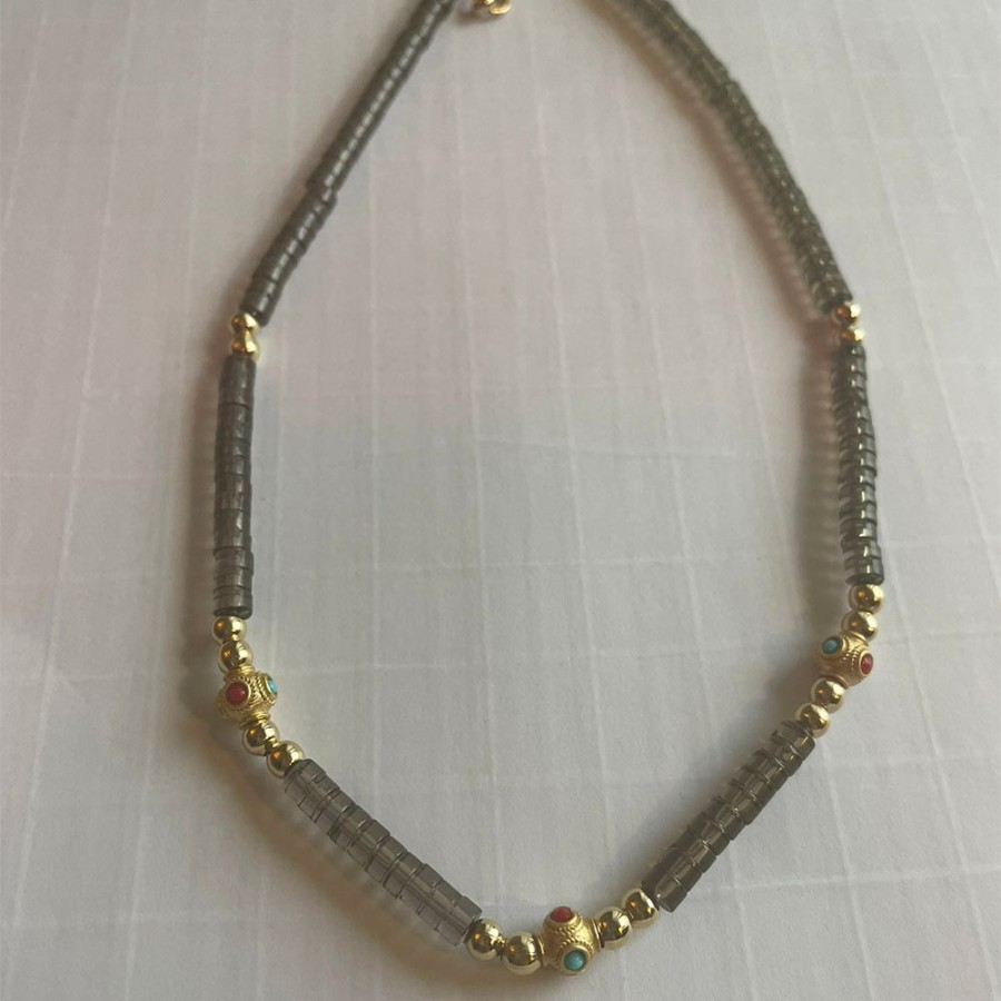 Mode Femme JUHU Colliers | Juhu - Collier Lil - Gris