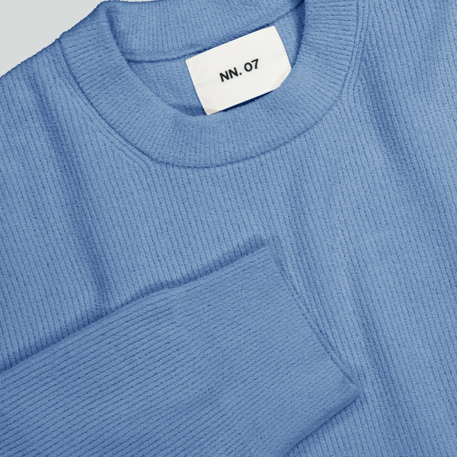 Mode Homme NN07 Mailles | Nn07 - Pull Danny - Bleu