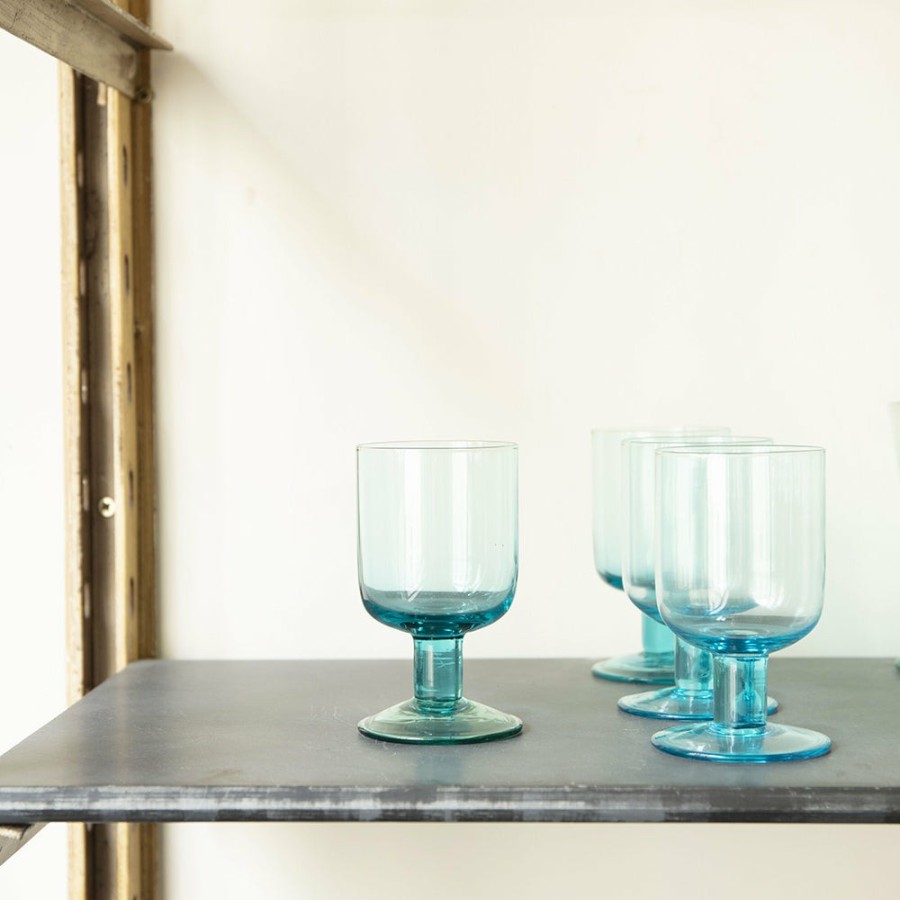 Art De La Table 521 BITOSSI Verres A Vin | Verre A Vin Bloom - Turquoise