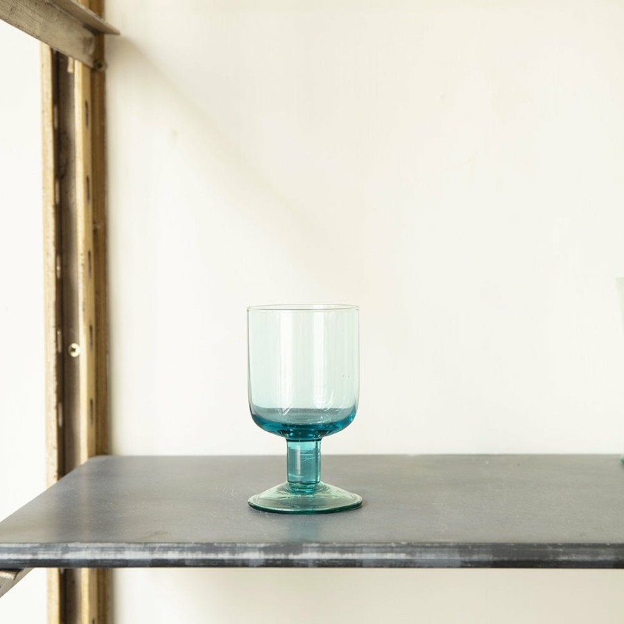 Art De La Table 521 BITOSSI Verres A Vin | Verre A Vin Bloom - Turquoise