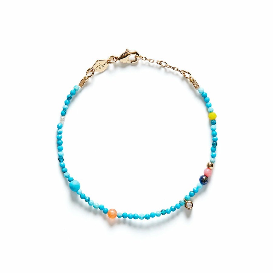 Mode Femme Anni Lu Anni Lu | Anni Lu - Bracelet Dotty - Turquoise