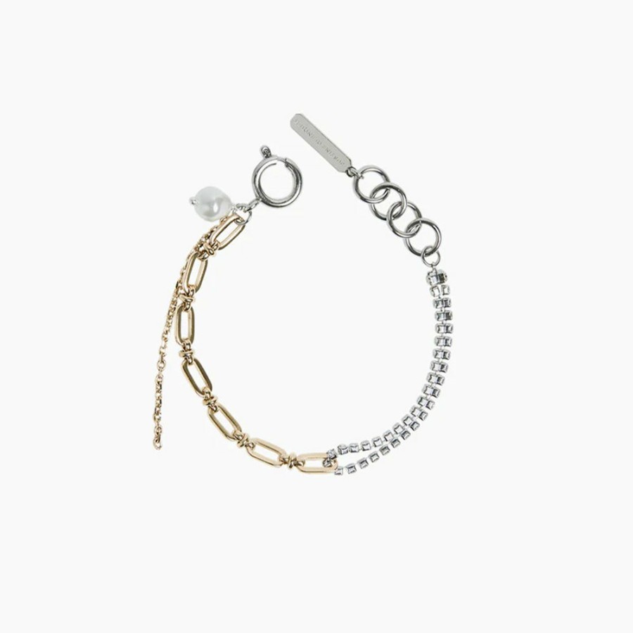 Mode Femme Justine Clenquet Justine Clenquet | Justine Clenquet - Bracelet Jamie - Argent Et Dore