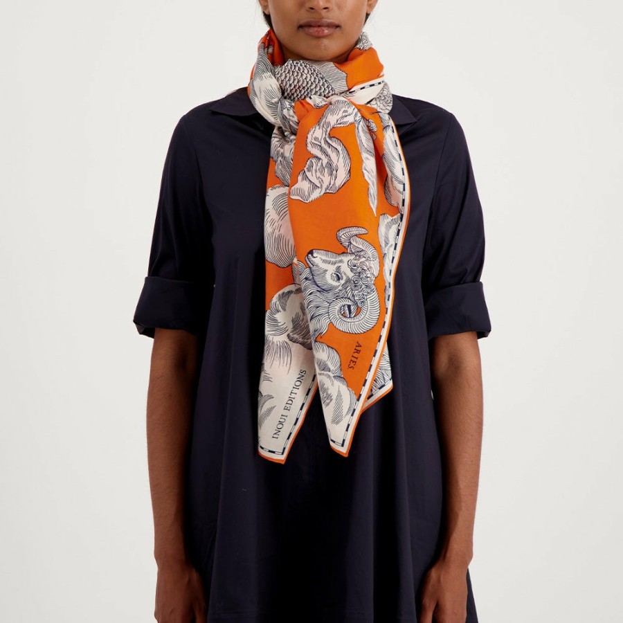 Mode Femme INOUI EDITIONS Foulards | Inoui Editions - Etole Astrologie - Orange