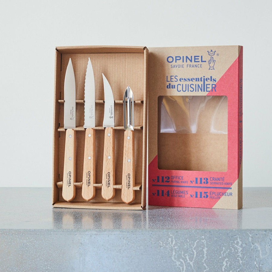 Art De La Table 143 OPINEL Coutellerie | Coffret De 4 Couteaux De Cuisine Opinel