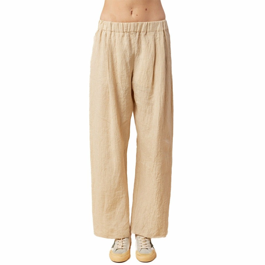 Mode Femme APUNTOB Pantalons | Apuntob - Pantalon Large - Natural