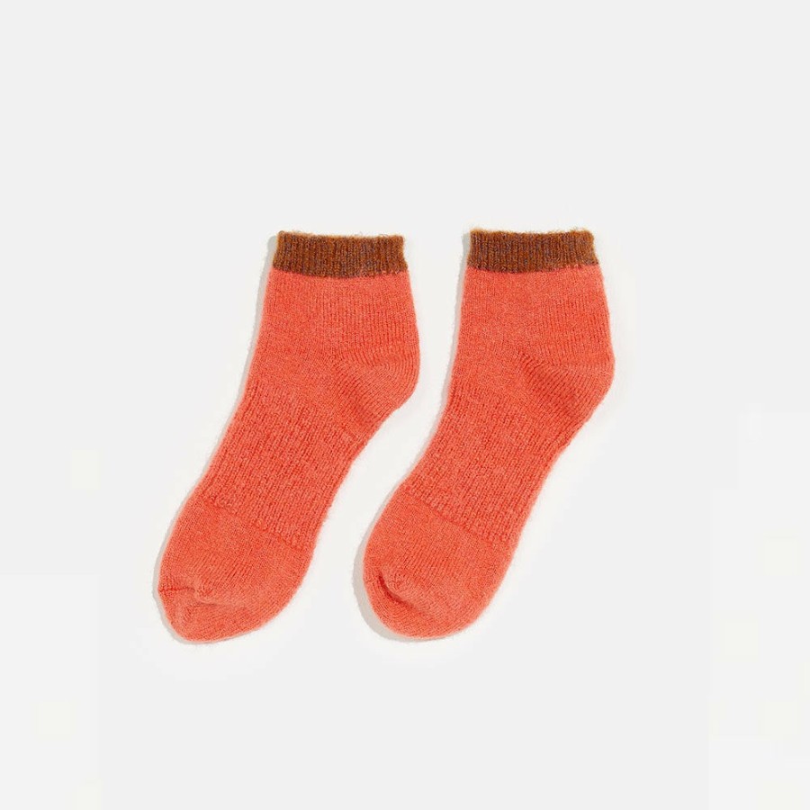 Mode Femme Bellerose Chaussettes | Bellerose - Chaussettes Farno - Corail