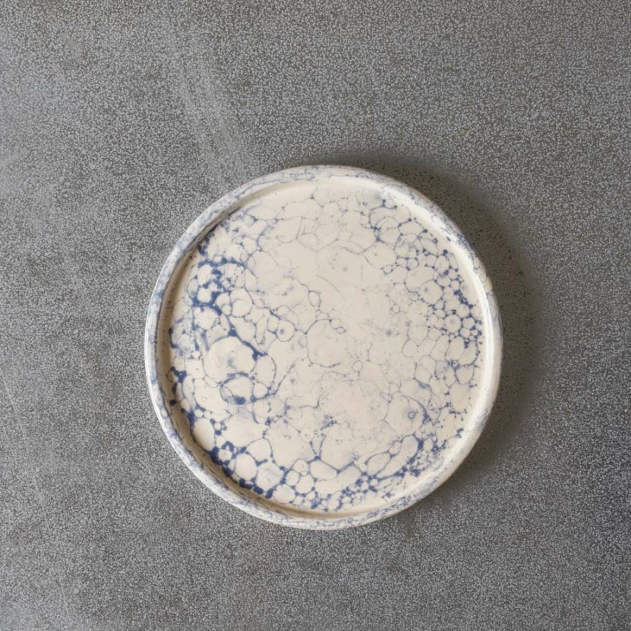 Art De La Table 1026 DATCHA Assiettes Plates | Petite Assiette Bulles - Bleu - Datcha