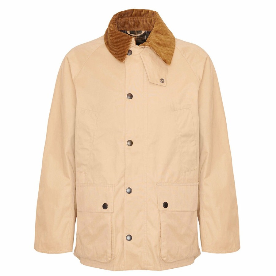 Mode Homme Barbour Vestes | Barbour - Veste Os Pleached Bedale Casual - Beige