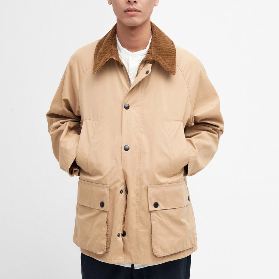 Mode Homme Barbour Vestes | Barbour - Veste Os Pleached Bedale Casual - Beige