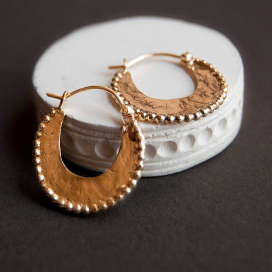 Mode Femme ALIX D REYNIS Boucles D'Oreilles | Alix D. Reynis - Boucles D'Oreilles Moon - Dore