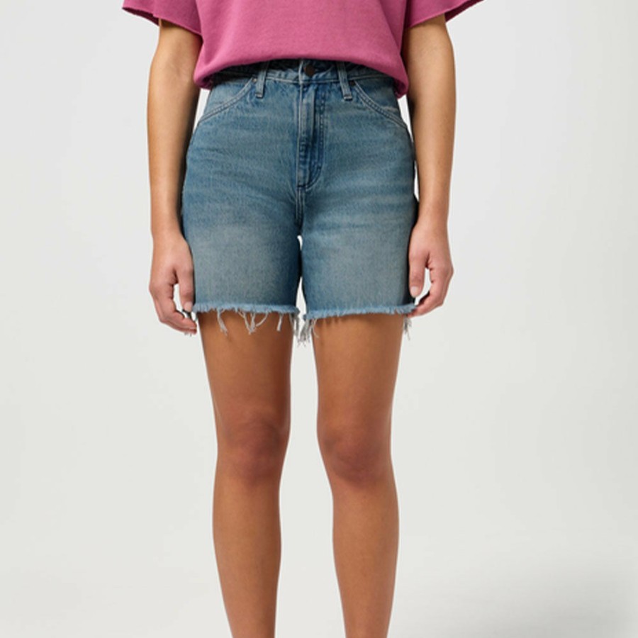 Mode Femme WRANGLER Shorts | Wrangler - Short Cowboy - Jean