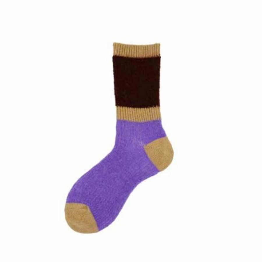 Mode Femme Alto Milano Chaussettes | Alto Milano - Chaussettes Clara - Violet