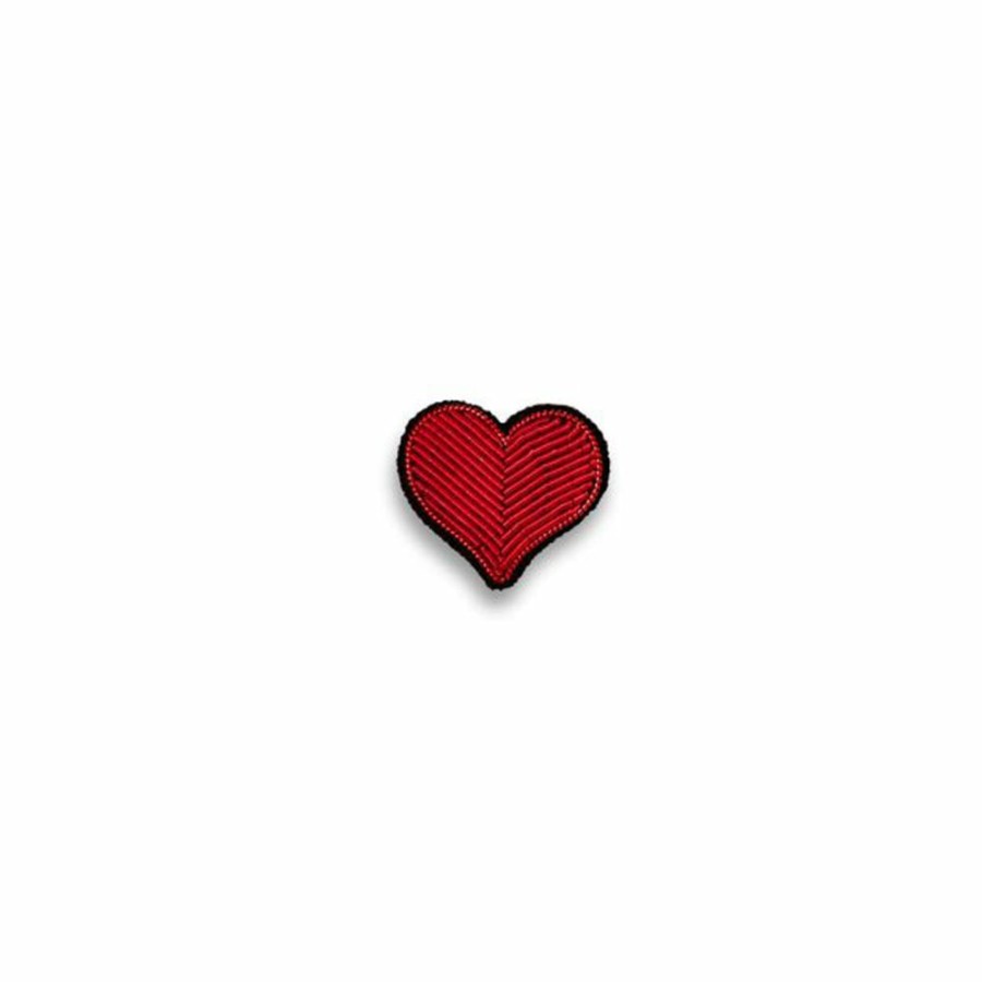 Mode Femme MACON u0026 LESQUOY Broches | Macon & Lesquoy - Broche - Coeur Rouge