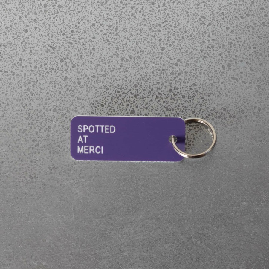 Mode Femme Various Keytags Porte Cles | Merci X Various Keytags - Porte-Cle "Spotted At Merci" - Violet