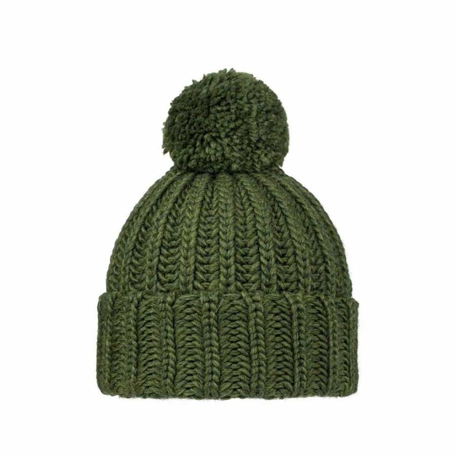 Mode Femme Santacana Bonnets | Santacana - Bonnet En Laine - Vert