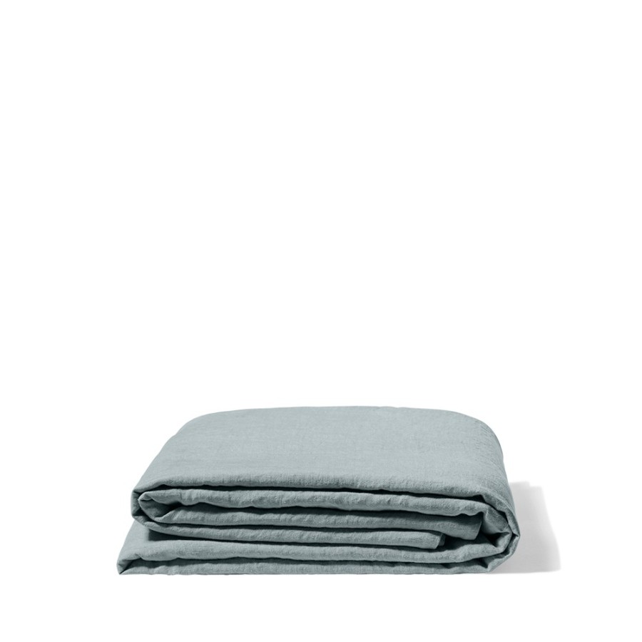 Linge De Maison 200 LINTEX Draps Plats | Drap Plat En Lin Lave - Gris Vesuve