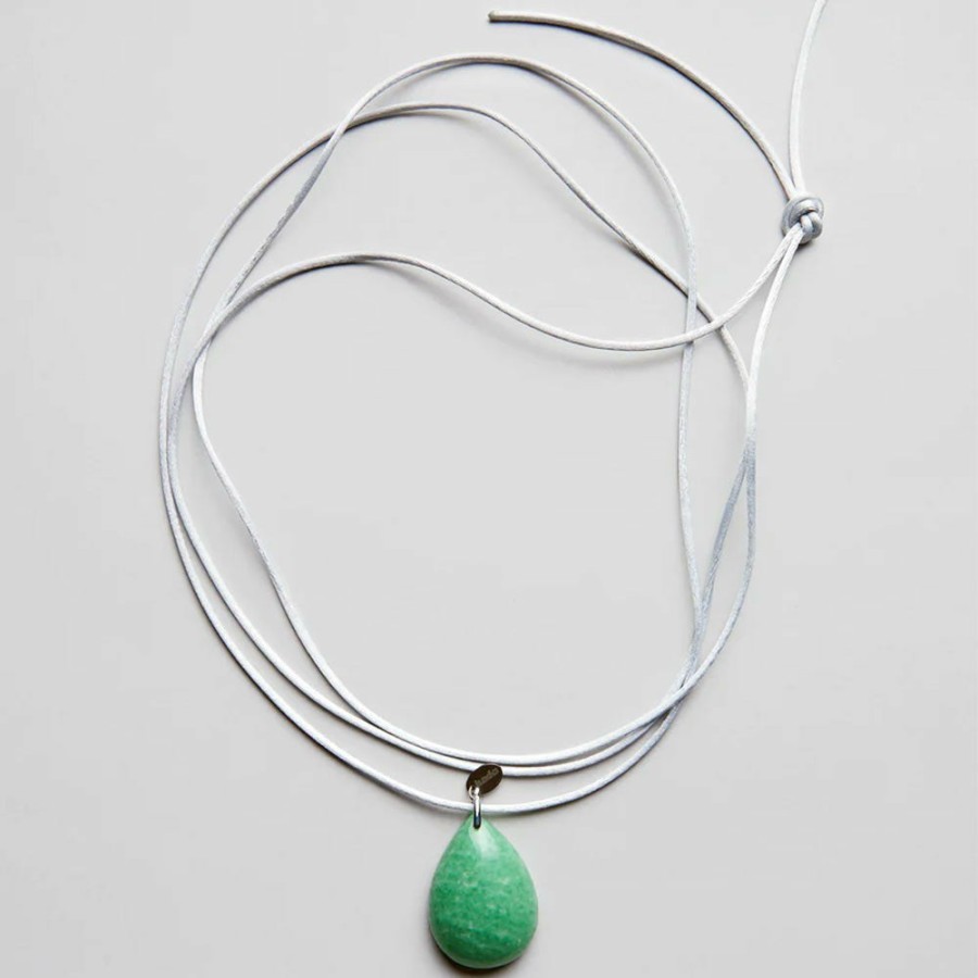 Mode Femme Luxia Luxia | Luxia - Collier Galet Jade - Vert