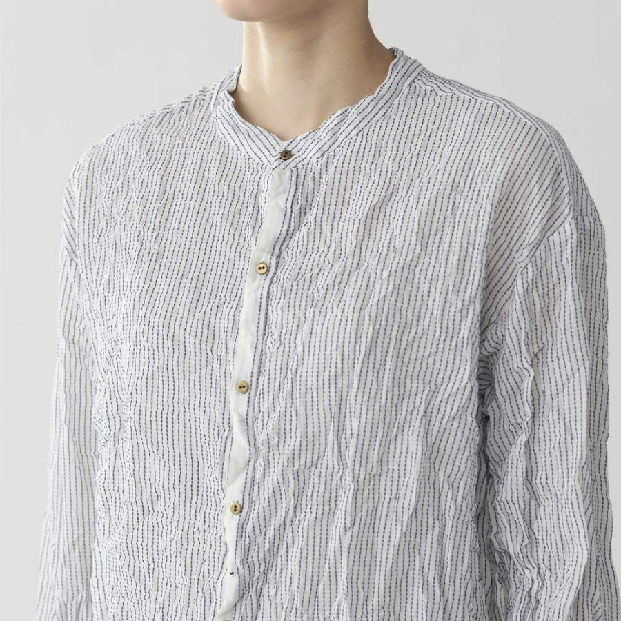 Mode Femme Pas de Calais Chemises | Pas De Calais - Chemise A Rayures - Bleu