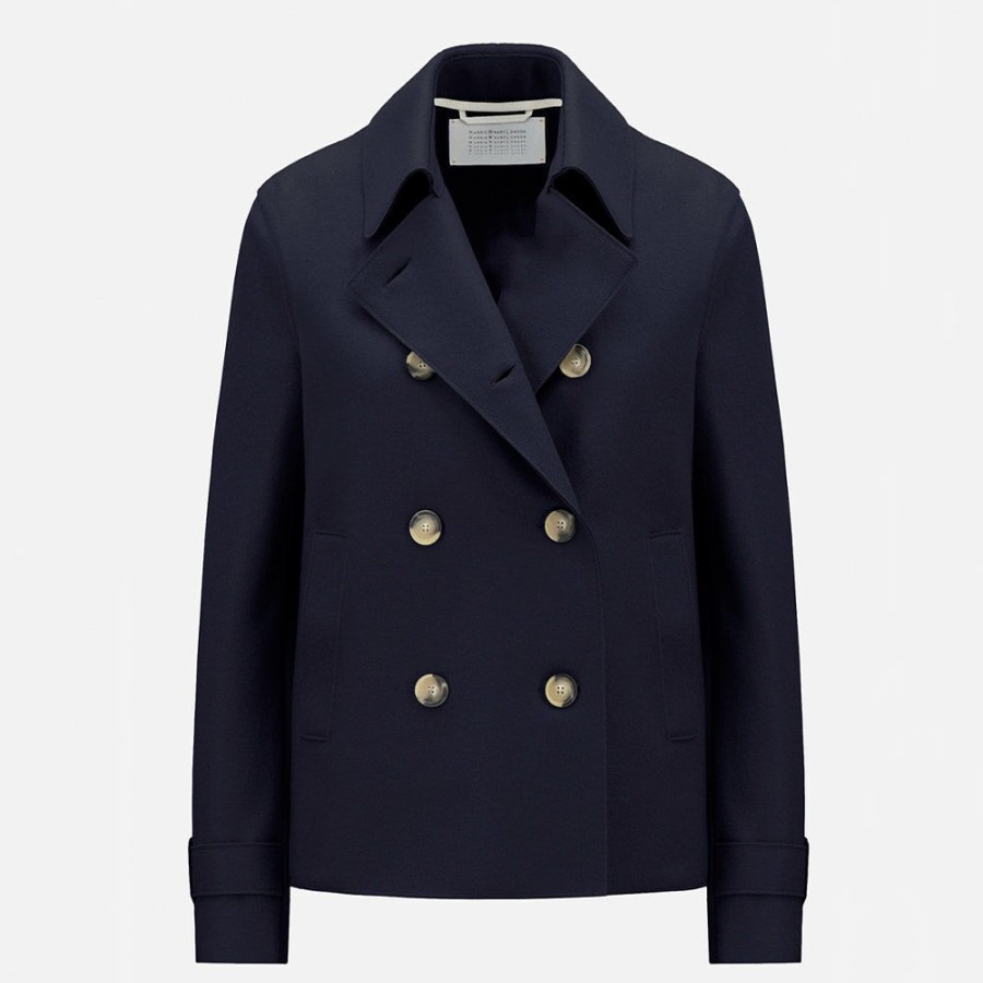 Mode Femme Harris Wharf London Vestes | Harris Wharf London - Veste Courte Trench - Bleu