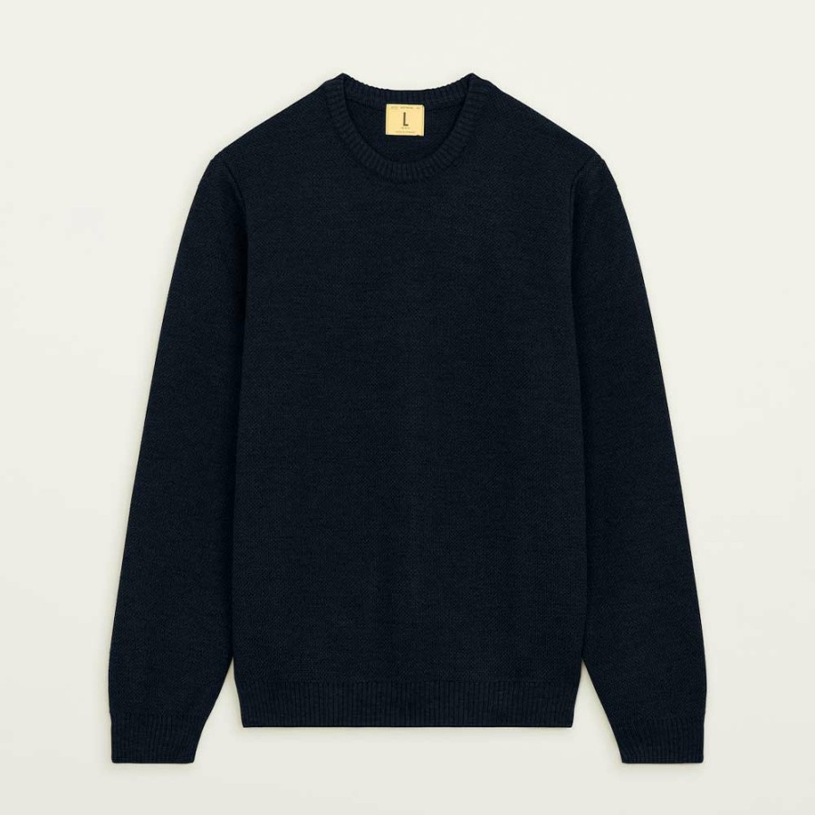 Mode Homme Nitto Knitwear Mailles | Nitto Knitwear - Pull Youri - Marine