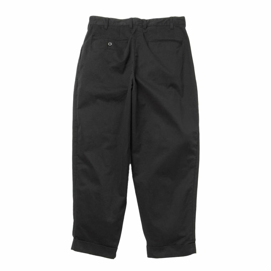 Mode Homme Beams Pantalons | Beams Plus - Pantalon 2 Pleats Twill - Noir