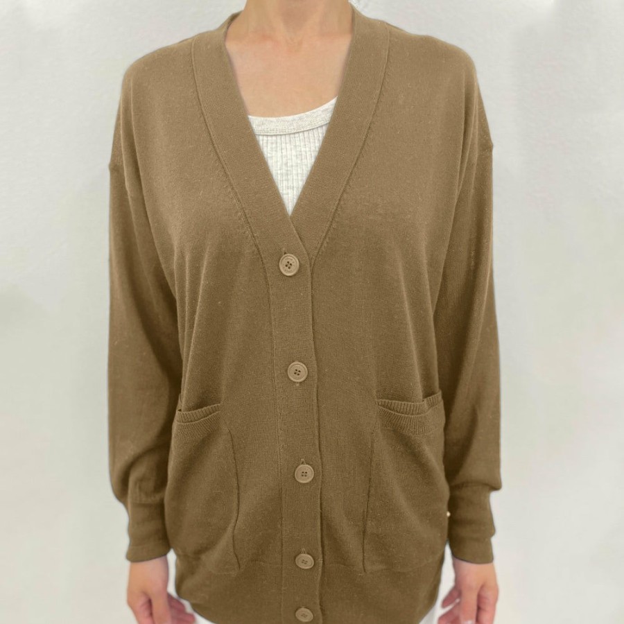 Mode Femme CT Plage Mailles | Ct Plage - Cardigan - Camel