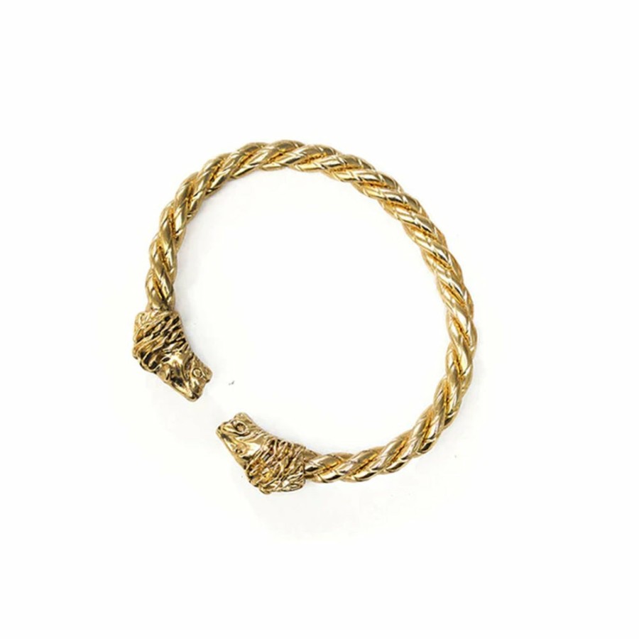 Mode Femme LA2L La2L | La2L - Bracelet Aya - Lion Torsade