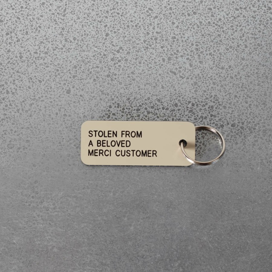 Mode Femme Various Keytags Porte Cles | Merci X Various Keytags - Porte-Cle "Stolen From A Beloved" - Beige