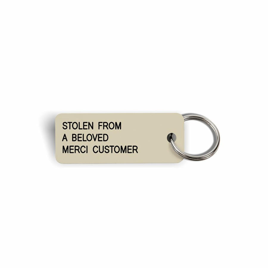 Mode Femme Various Keytags Porte Cles | Merci X Various Keytags - Porte-Cle "Stolen From A Beloved" - Beige