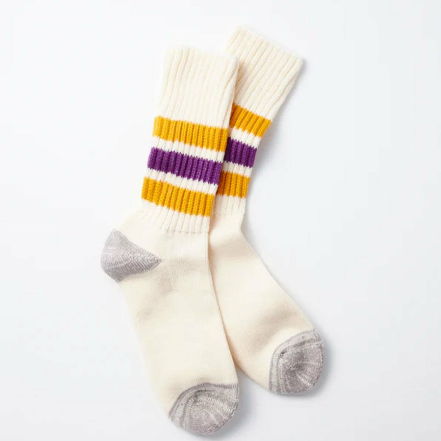 Mode Femme Rototo Chaussettes | Rototo - Chaussettes Cotelees - Jaune