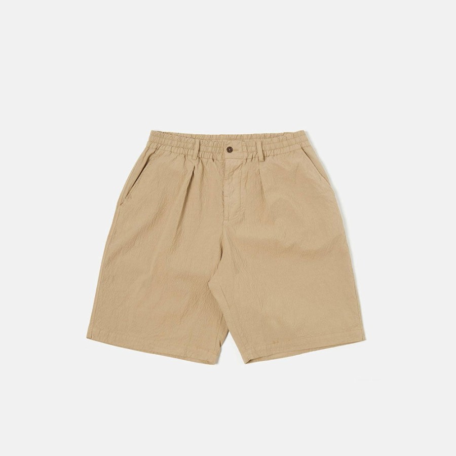 Mode Homme Universal Works Shorts | Universal Works - Short Pleated Track - Beige