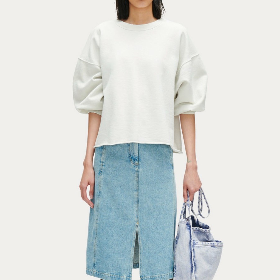 Mode Femme Rachel Comey Sweats | Rachel Comey - Fond Sweatshirt - Blanc