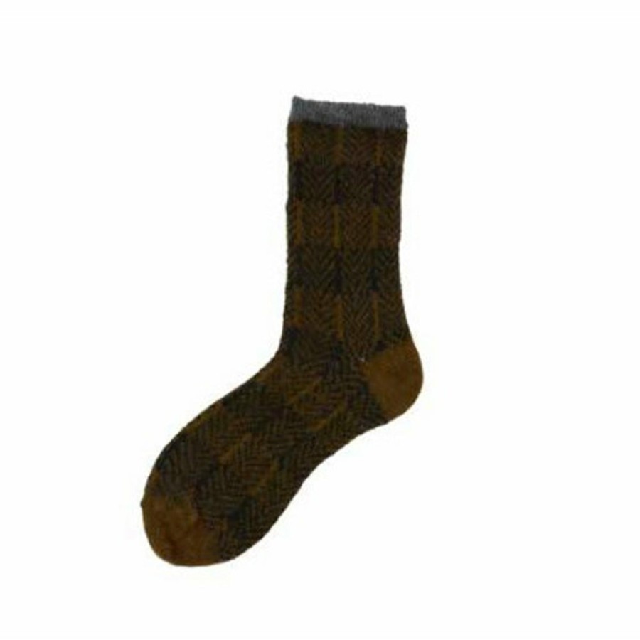 Mode Femme Alto Milano Chaussettes | Alto Milano - Chaussettes Olivia - Marron