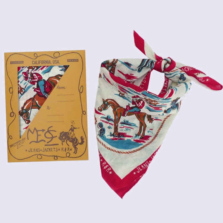 Mode Homme Mister Freedom Foulards | Mister Freedom - Bandana Ranch - Rouge