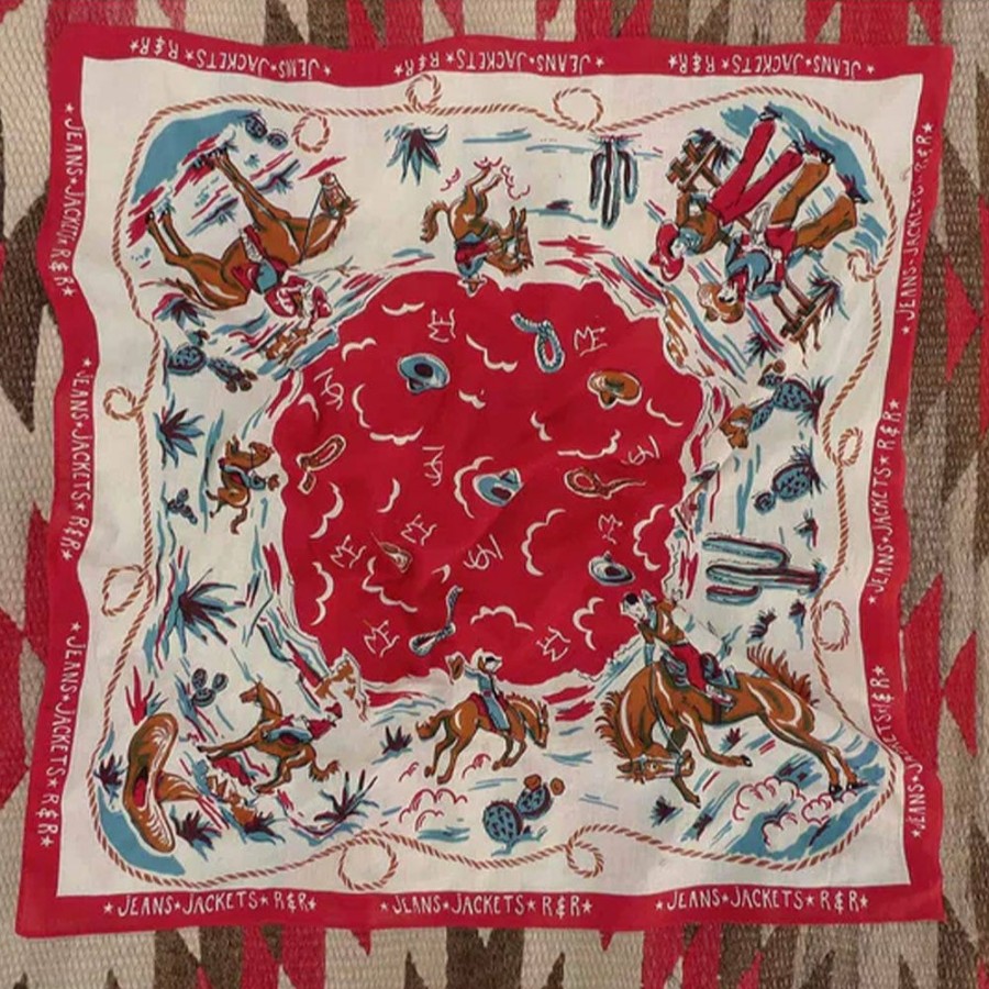 Mode Homme Mister Freedom Foulards | Mister Freedom - Bandana Ranch - Rouge