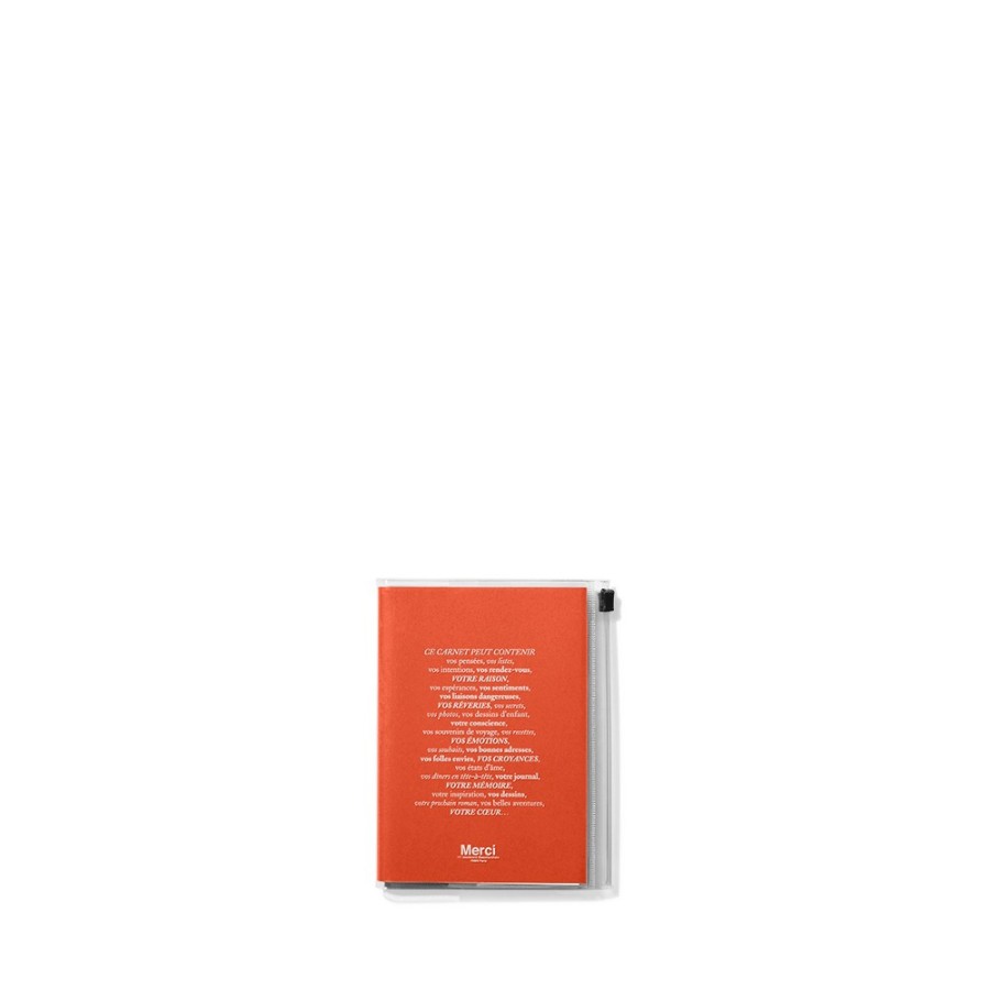 Deco & Lifestyle 960 MARKS KAMOI Ecriture | Carnet Merci - Orange