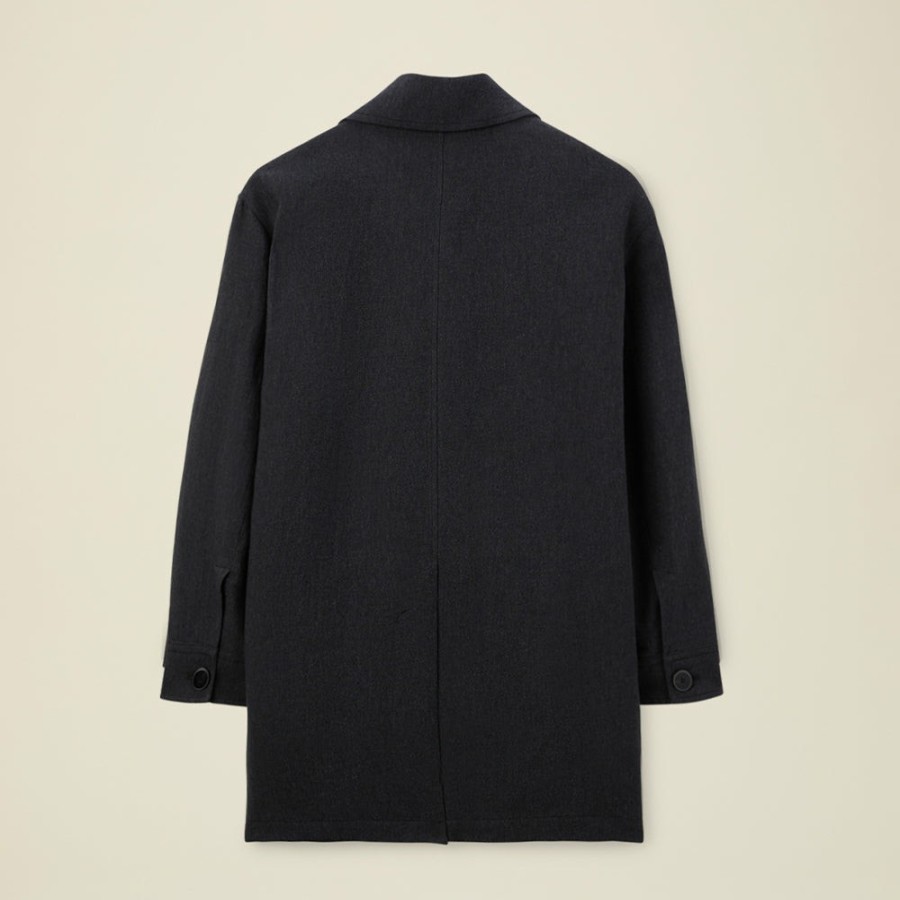 Mode Femme Pomandère Manteaux | Pomandere - Manteau Uni - Anthracite