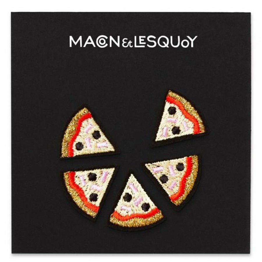 Mode Femme MACON u0026 LESQUOY Broches | Macon & Lesquoy - Ecusson Thermocollant - Pizza