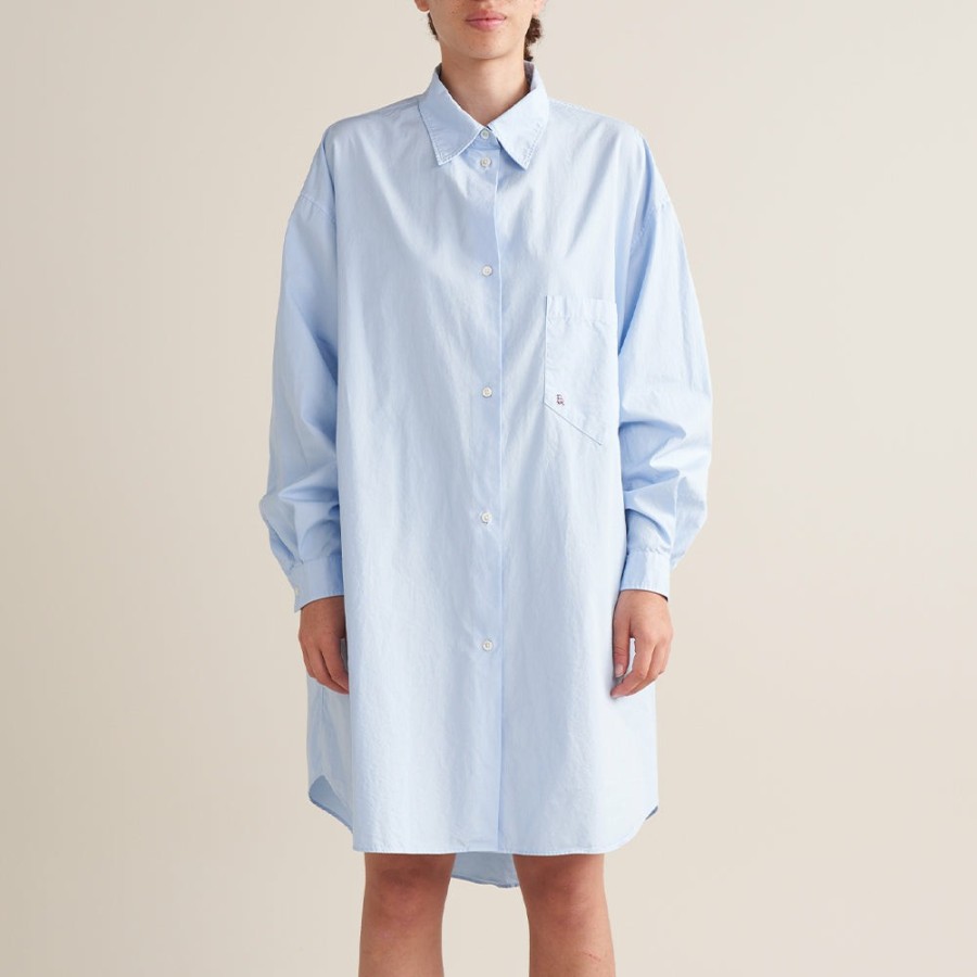 Mode Femme Bellerose Chemises | Bellerose - Chemise Ganeche - Ciel