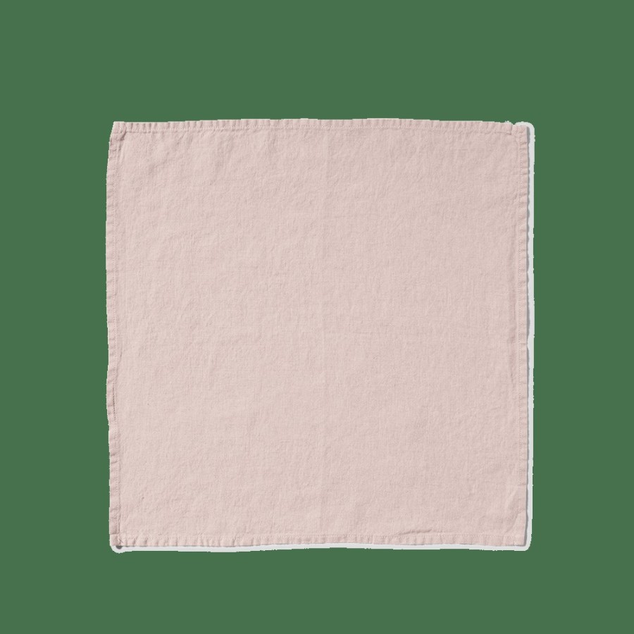 Linge De Maison 200 LINTEX Serviette De Table | Serviette De Table En Lin Lave - Beige Rose